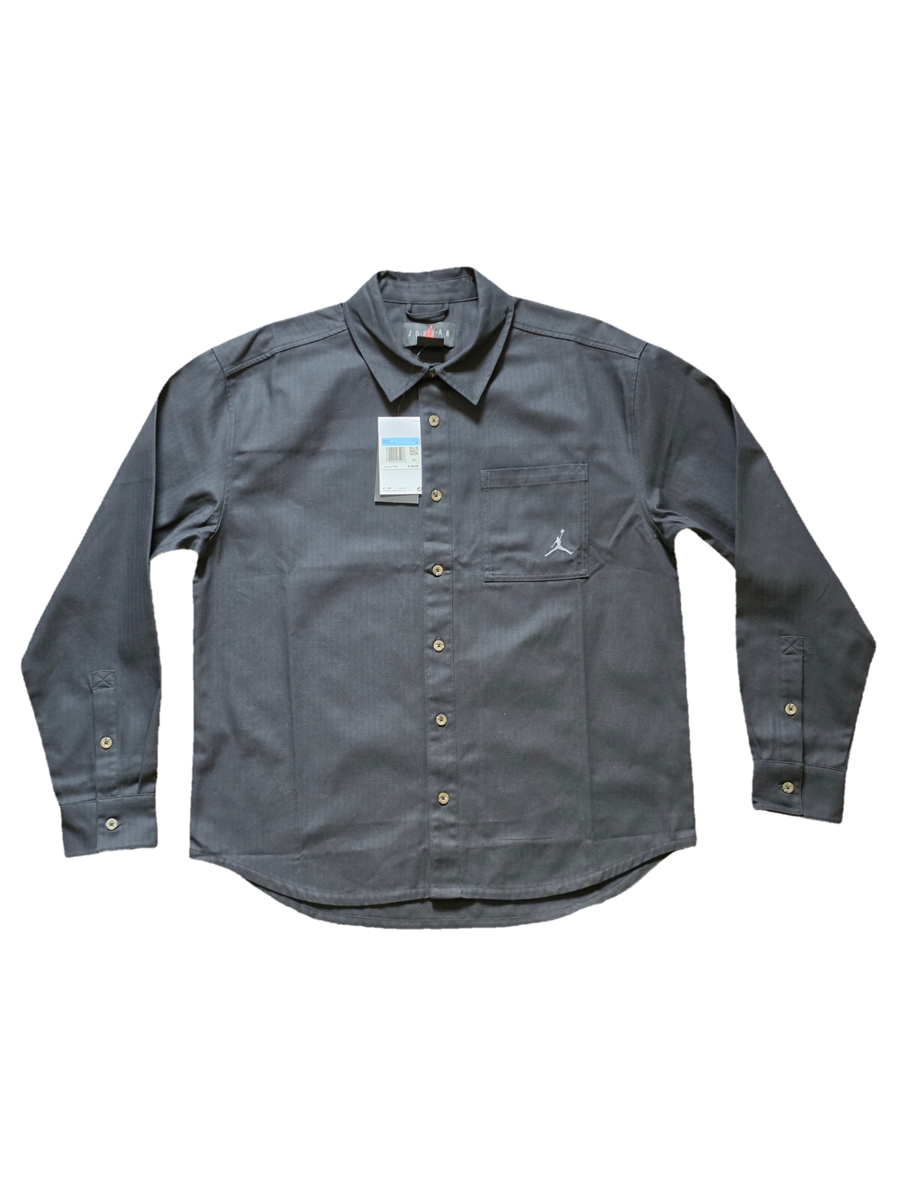Jordan Men's Button-Down Shirt - Charcoal Gray